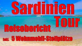 Sardinien mit dem Wohnmobil, Reisebericht, Vorstellung Wohnmobil-Stellplätze der Tour