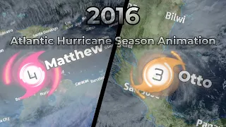 2016 Atlantic Hurricane Season Animation V.2