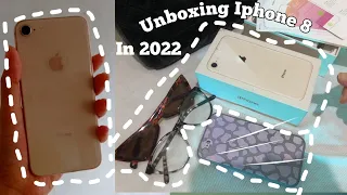 Unboxing Iphone 8 In 2022 | 64 Gb pink | Aesthetic and cute phone cases