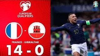 France vs Gibraltar 14 - 0 All Goals and Highlights -  2023 Euro qualifiers 🔥 MBAPPE and GIROUD