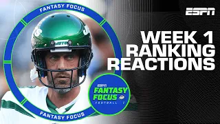 Week 1 Ranking Reactions 😱 | Fantasy Focus 🏈