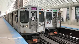 CTA HD 60fps: Chicago "L" Trains on The Loop [All Stations] February 2019