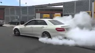 Mercedes E63 Amg burnout