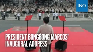 President Bongbong Marcos' inaugural address