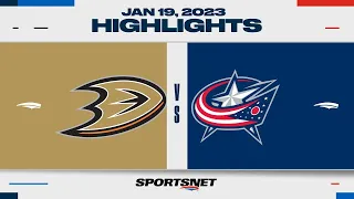 NHL Highlights | Ducks vs. Blue Jackets - January 19, 2023