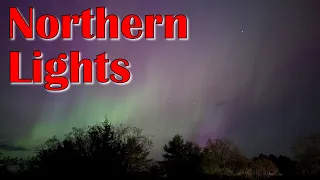 Aurora Borealis / Northern Lights from Erinsville Ontario May 10, 2024