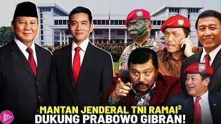KEMENANGAN SUDAH DIDEPAN MATA!? Deretan Jenderal Purnawirawan TNI Yang Dukung Prabowo Gibran