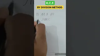 HCF by division method short trick || #shorts #HCF #facts