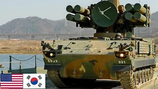 US Army. Armored vehicles and soldiers during military exercises in the Republic of Korea.
