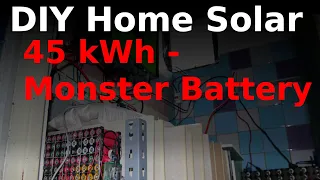 Monster DIY Lithium Battery 45 kWh + 9 kW Solarpower
