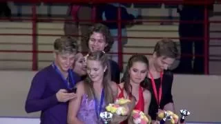 2016 ISU Junior Grand Prix - Saransk - Ice Dance Awards Ceremony