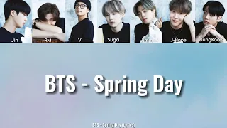 BTS - Spring Day | 봄날 (Lyrics)