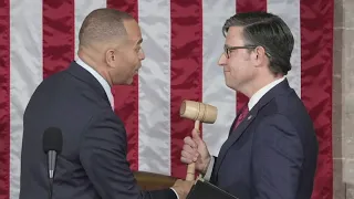 Mike Johnson, a staunch conservative from Louisiana, is elected House speaker with broad GOP support