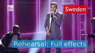 Robin Bengtsson - I Can't Go On - Sweden - Rehearsal (Full Effects) - Eurovision Song Contest 2017