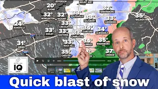 Winter Storm #3: Rain to snow cause slick Carolina roads overnight. VLOG 1/28/22