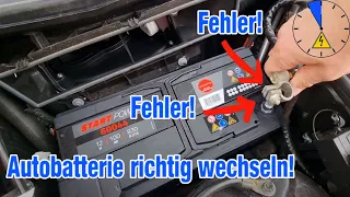 Autobatterie richtig tauschen Mercedes CLK Batterie Auto wechseln W209