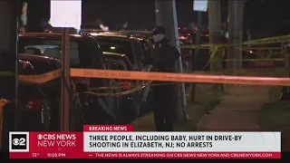 3 people, including baby, wounded in drive-by shooting in Elizabeth, N.J.