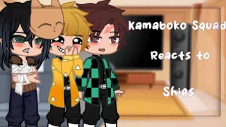 Kamaboko Squad reacts to Canon Ships || Demon Slayer || #demonslayer  #gachaclub #reaction