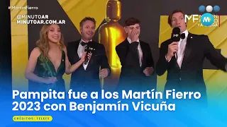 Pampita fue a los Martín Fierro 2023 con Benjamín Vicuña- Minuto Argentina