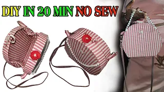 DIY PURSE BAG Circular Fashion Shoulder Bags Fashion Design CRAFT IDEA FOR GIRLS WHEN YOU CAN'T SEW