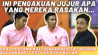 DETIK-DETIK RIDHO & RIZKY DA SAAT MENDENGAR KABAR LESTY LAPORKAN RIZKY BILLAR DGN DUGAAN KDRT.