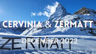 Skiing in Cervinia & Zermatt [2022][4K]