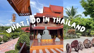 what I do in 🇹🇭 : stayed for 5 days at a temple, meditated, prayed, went to Johor, etc.