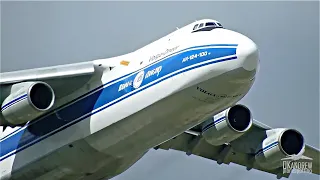 Тяжелый Ан-124 Руслан. Взлет - быстро оторвался. Давно не был в Шереметьево.