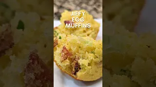Jiffy Egg muffins So easy to make!#easyrecipes #shortsrecipe  #jiffymix #breakfast #easybreakfast