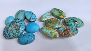 كيف تميز بين حجر الفيروز الطبيعي How do you know the natural and artificial turquoise stone