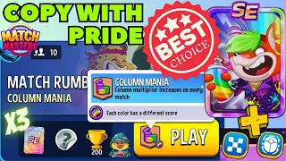 Match Rumble 10 players Column Mania Rainbow | Match Masters