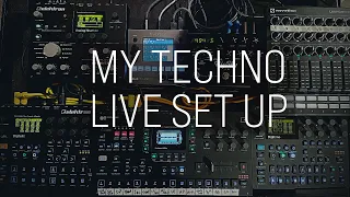 My Techno Live Setup | Elektron Digitakt Octatrack Digitone Analog Heat 1010 Blackbox  and Big Sky