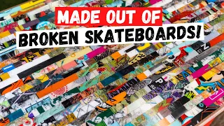 TRASH TO TREASURE!!! RECYCLING BROKEN SKATEBOARDS INTO A FUNCTIONAL ART!