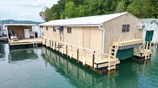 15 x 45 Floating Cabin/Boat House (Approx 610sqft of Living Space) For Sale on Norris Lake Tennessee