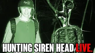 Hunting SIREN HEAD in Tanyard Creek Arkansas (LIVE STREAM)