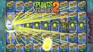 What Plant Max Level can destroy 8 Sun Gravestone using only 1 Plant Food? | Plants Vs Zombies |