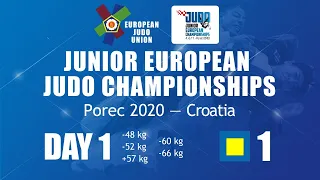 Day 1 - Tatami 1: Judo Junior European Championships Porec 2020