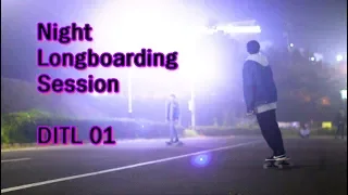 Longboarding at night - DITL01 / Crownboards PeterShin [한글자막]