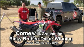 Ricky Brabec and His Dakar Winning Honda CRF450 Rally Bike