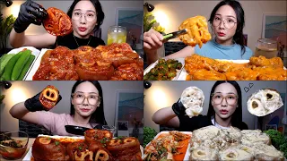 💗매콤 크림 마라 로제 우족찜 모음집💗 🔥 SPICY BRAISED BEEF FEET💗ROSE SAUCE💗 FIRE SAUCE🔥 MUKBANG EATING SOUND