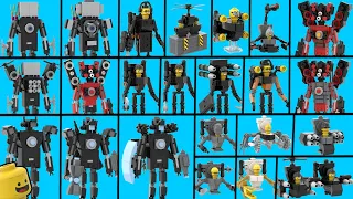 ALL SKIBIDI TOILETS LEGO : TITANS vs TOILET ARMY (Episodes 71-73)
