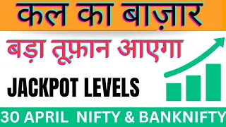 Nifty-Banknifty Tomorrow Prediction 30 April 2024-NIFTY & BANK NIFTY ON Tuesday Options for Tomorrow