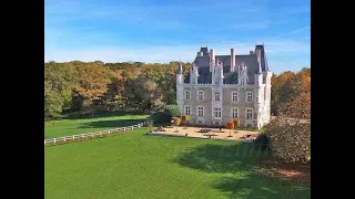 Elegant 19th C. Château for sale on beautiful lake.