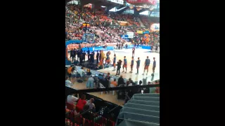 PRESENTACIO DE JUGADORS DE VALENCIA BASKET CONTRA BILBAO BASKET