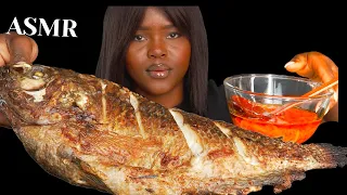 ASMR SPICY WHOLE TILAPIA FISH MUKBANG (No Talking) |Eating Sounds| Vikky ASMR