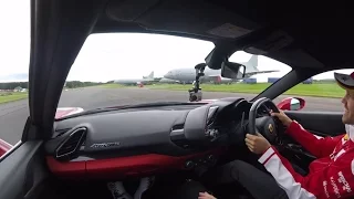 A hot lap with Sebastian Vettel, in a Ferrari 488