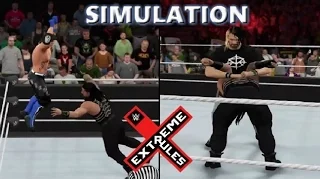 WWE 2K16 SIMULATION: Roman Reigns vs AJ Styles (Seth Rollins Return)| Extreme Rules 2016 Highlights