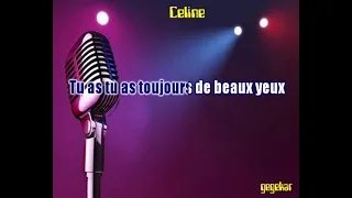 Celine...de HUGUES AUFRAY ma version en karaoke