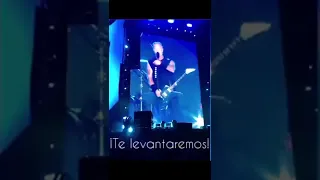 James Hetfield de Metallica dice sentirse viejo en un concierto