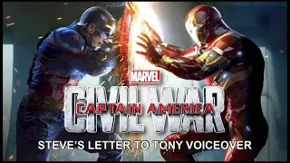 “CAPTAIN AMERICA: CIVIL WAR” Steve’s Letter to Tony Voiceover